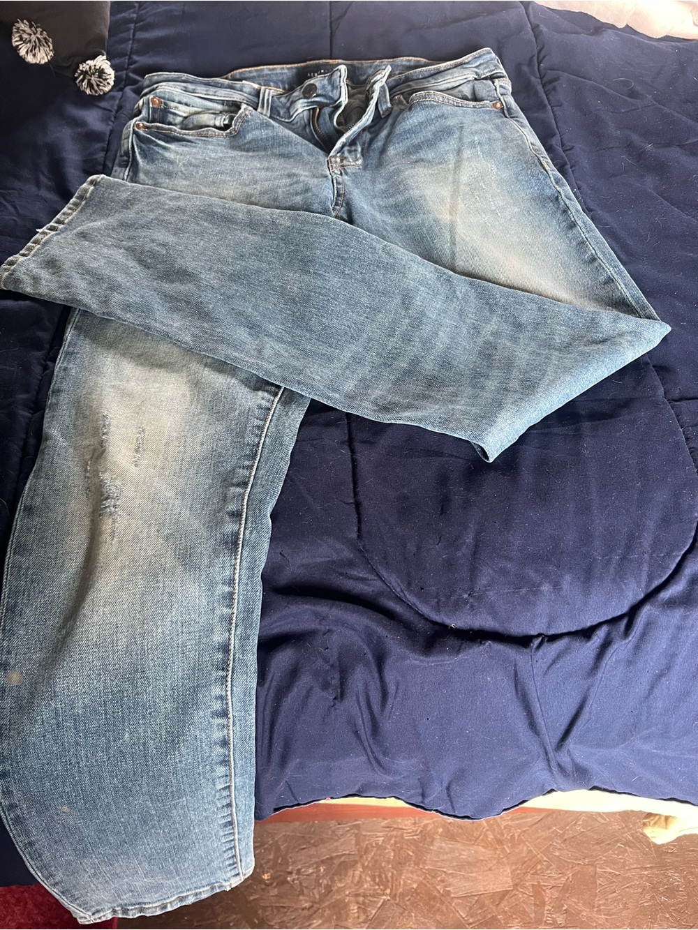 Aeropostale Men's Light Blue Straight Jeans